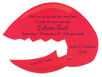 Lobster Claw Invitations
