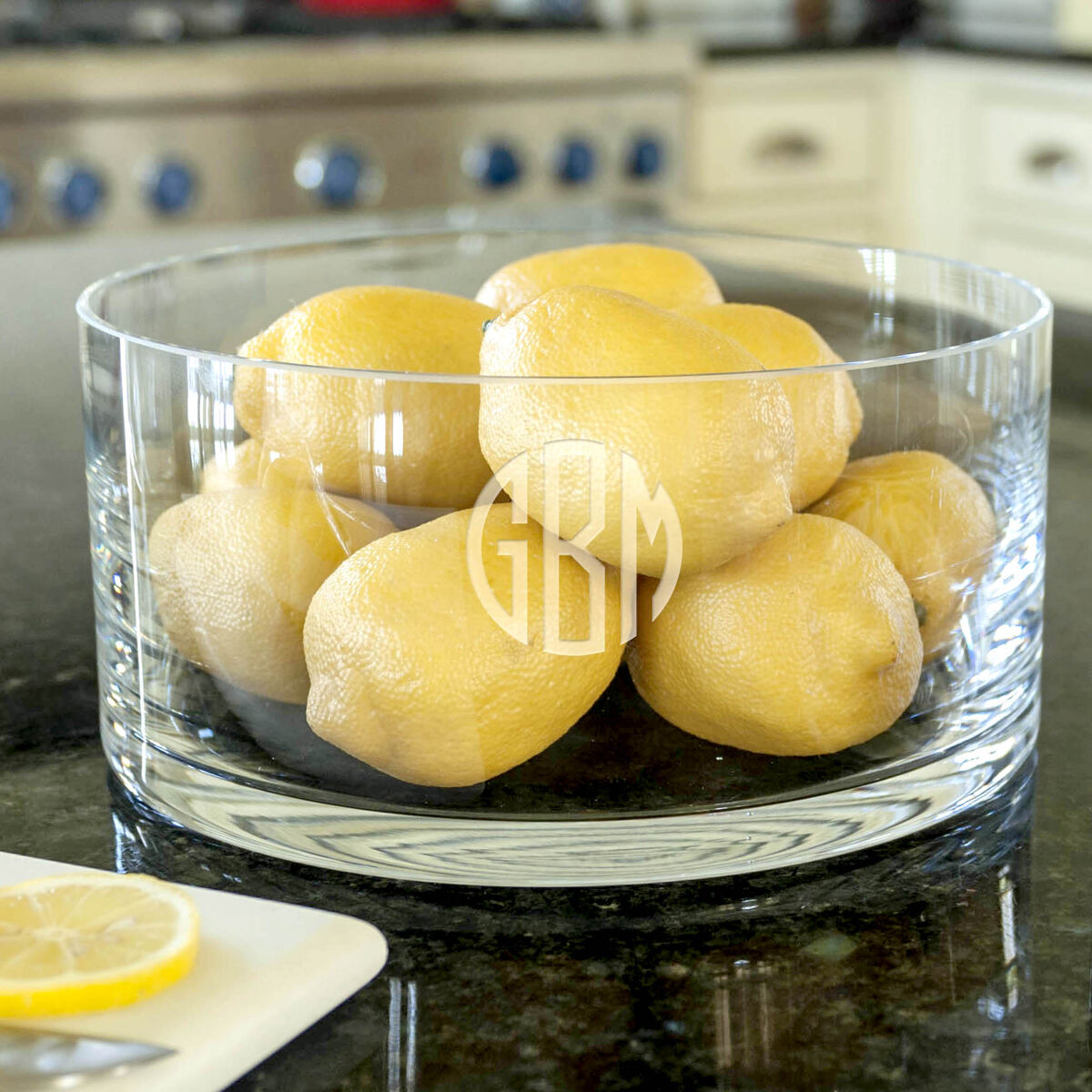 Shops Stunning heavy cut glass , etched crystal bowl