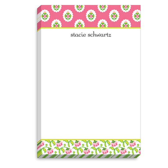 Pink Floral Band Notepad