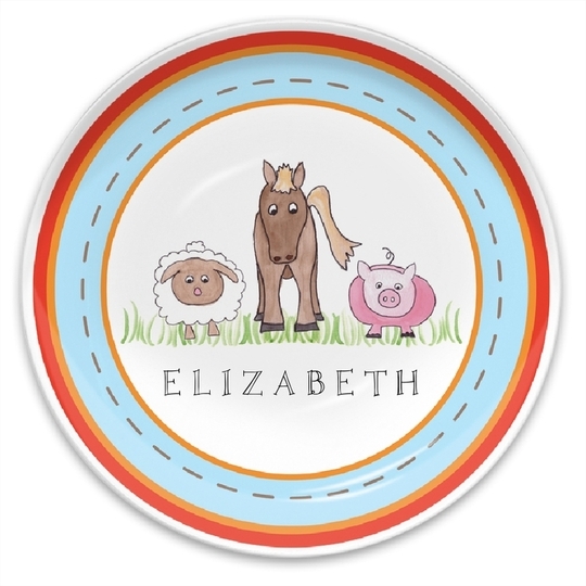 Down On The Farm Children's Plate
