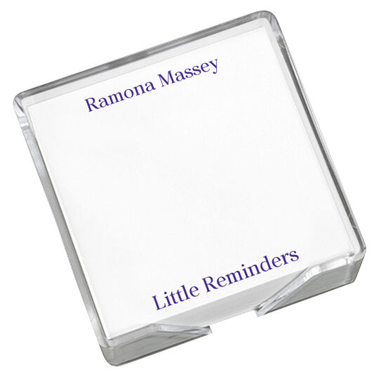 Professional Memo Square with Acrylic Holder