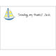 Sailboat Flat Note Cards Image 4 of 5