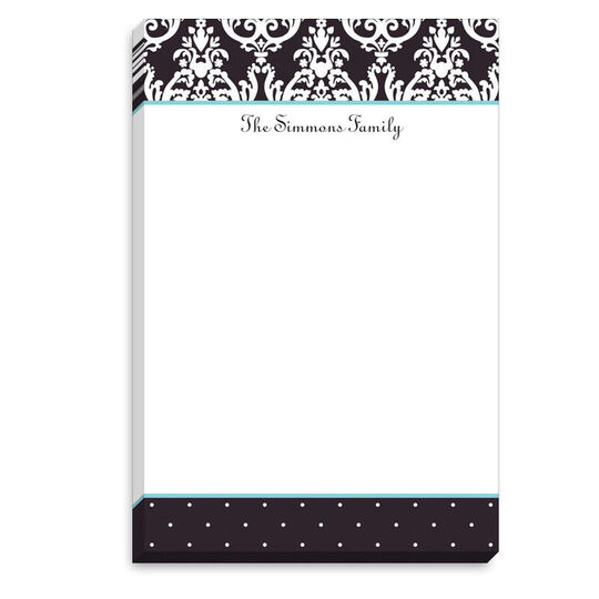 Black Madison Black Notepad