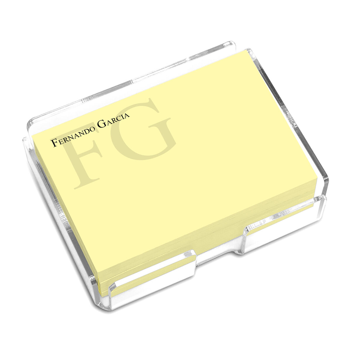 Custom Two Initial 4x3 Post-it® Notes