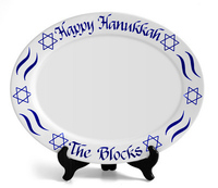 Chanukah Platter with Your Wording