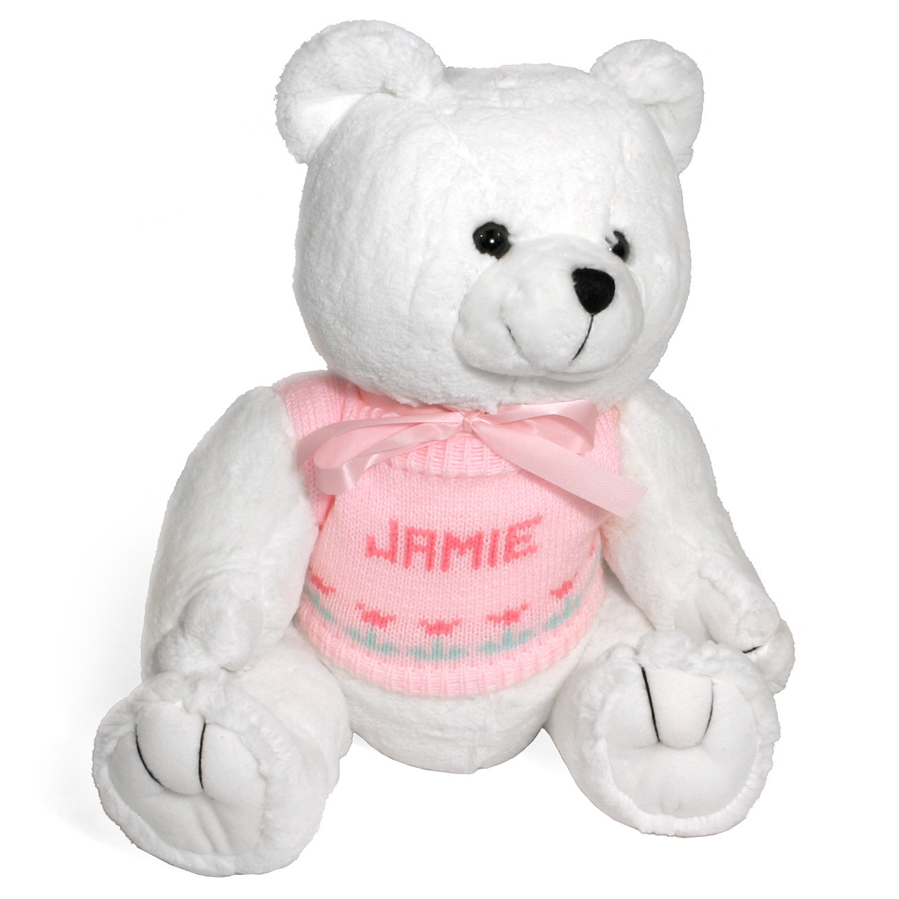teddy bear with baby name