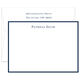 Triple Thick Border Flat Note Cards in Your Color Choice - Raised Ink Image 1 of 3