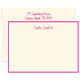 Triple Thick Border Flat Note Cards with Your Color Choice - Raised Ink Image 1 of 2