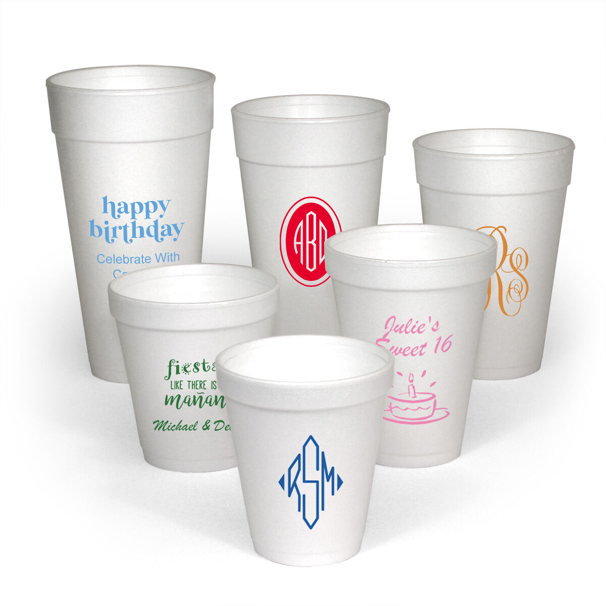 I do me too, Lets Party, Customized Foam Cups, Wedding Party, Summer Wedding, store Styrofoam Cups (363)