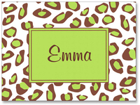 Lime Leopard Note Cards
