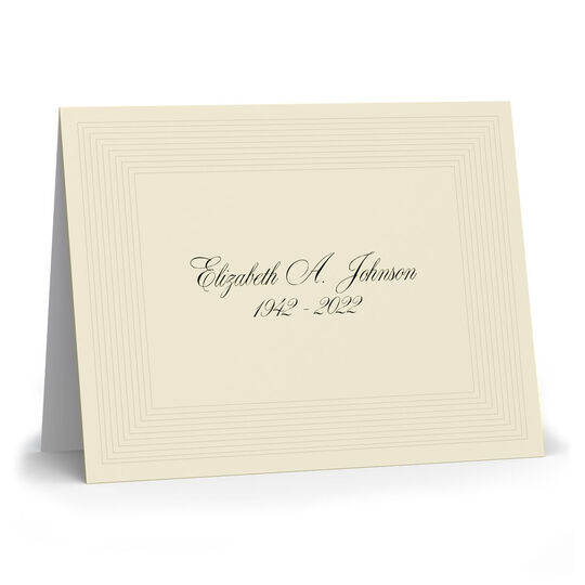 Montreaux Folded Sympathy Cards - Raised Ink