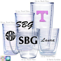 University of Tennessee Personalized Pink Tumblers
