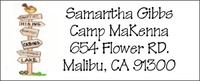 Camp Signpost  Address Labels
