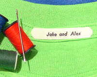 Single Line Sew-On Clothing Name Labels