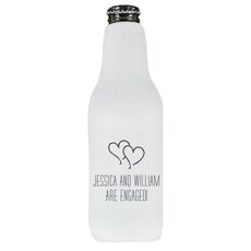 Modern Double Hearts Bottle Huggers