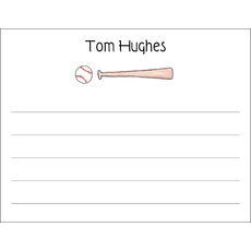 Baseball Buff Flat Note Cards