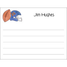 Football Fanatic Flat Note Cards