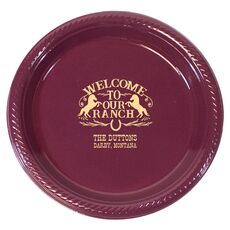 Welcome To Our Ranch Plastic Plates