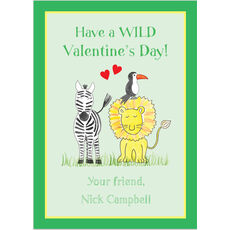 Safari Valentine Exchange Cards