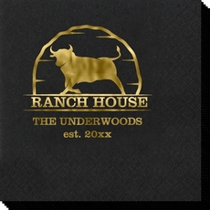 Bull Ranch House Napkins