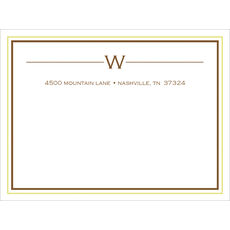 Green and Brown Framed Border Shipping Labels