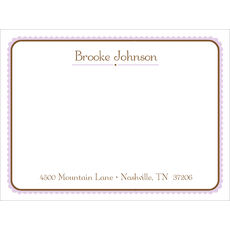 Lavender Ruffled Border Shipping Labels