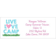 Live Love Camp Return Address Labels