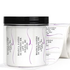 Elegant Flourish Rectangle Address Labels in a Jar