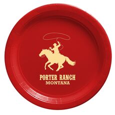 Lasso Cowboy Paper Plates