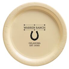 Horseshoe Napkins Paper Plates
