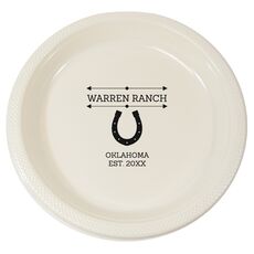 Horseshoe Napkins Plastic Plates