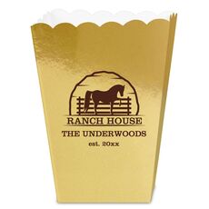 Horse Ranch House Mini Popcorn Boxes
