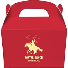 Lasso Cowboy Gable Favor Boxes