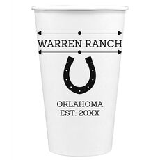 Horseshoe Napkins Paper Coffee Cups