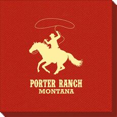Lasso Cowboy Linen Like Napkins