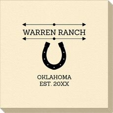Horseshoe Linen Like Napkins