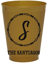 Barbed Wire Colored Shatterproof Cups