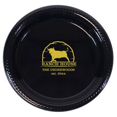 Bull Ranch House Plastic Plates
