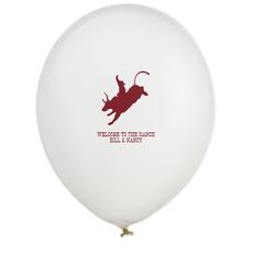Bull Rider Latex Balloons