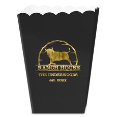Bull Ranch House Mini Popcorn Boxes