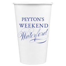 Weekend Waterford Paper Coffee Cups