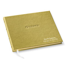 Hardcover Leather Guest Book