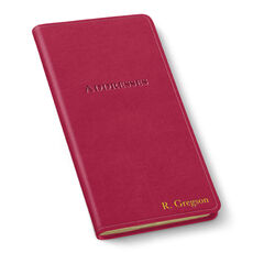Leather Pocket Address Book (3.25 x 6 in)