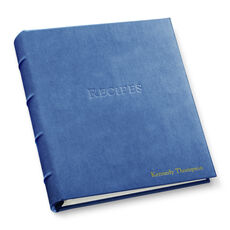 Hardcover Leather Recipe Organizer