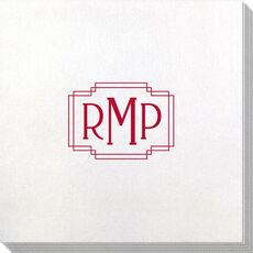 Interlocking Frame Monogram Bamboo Luxe Napkins