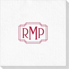 Interlocking Frame Monogram Deville Napkins