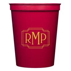 Interlocking Frame Monogram Stadium Cups