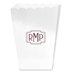 Interlocking Frame Monogram Mini Popcorn Boxes