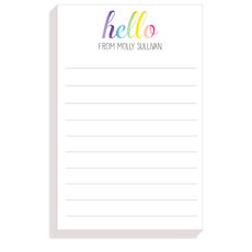 Hello Rainbow Notepads
