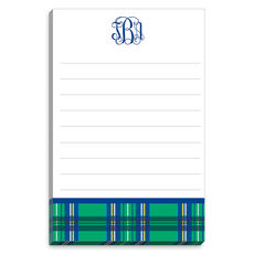 Green Plaid Notepads